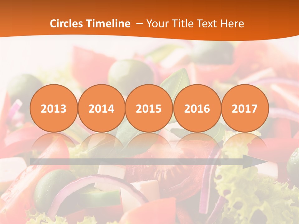 Lettuce Mediterranean Cuisine Tomatoes PowerPoint Template