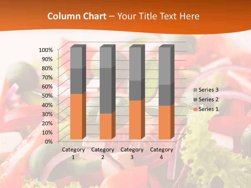 Lettuce Mediterranean Cuisine Tomatoes PowerPoint Template