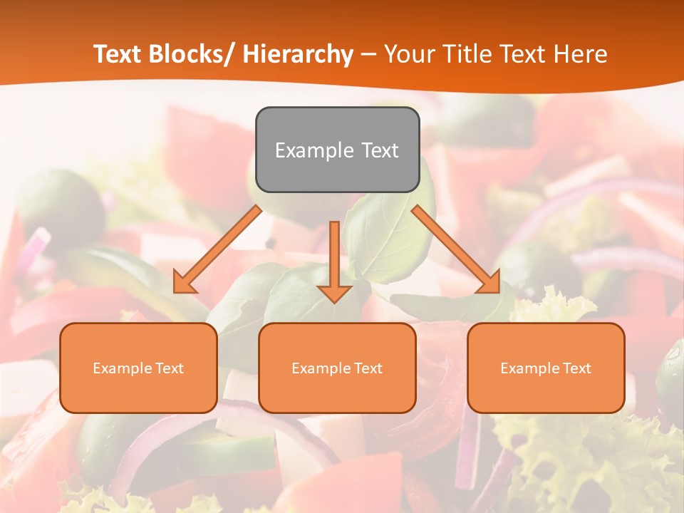 Lettuce Mediterranean Cuisine Tomatoes PowerPoint Template