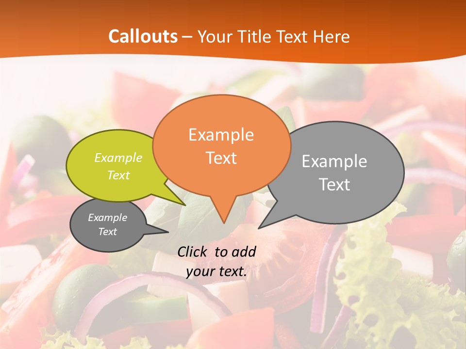 Lettuce Mediterranean Cuisine Tomatoes PowerPoint Template