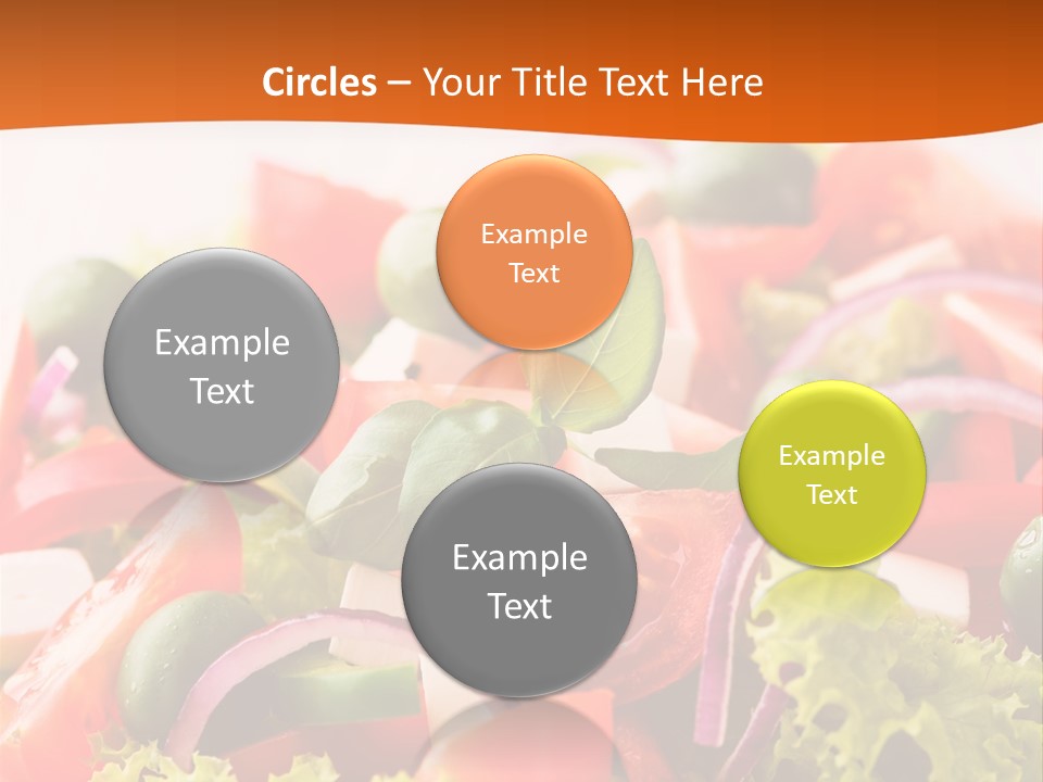 Lettuce Mediterranean Cuisine Tomatoes PowerPoint Template