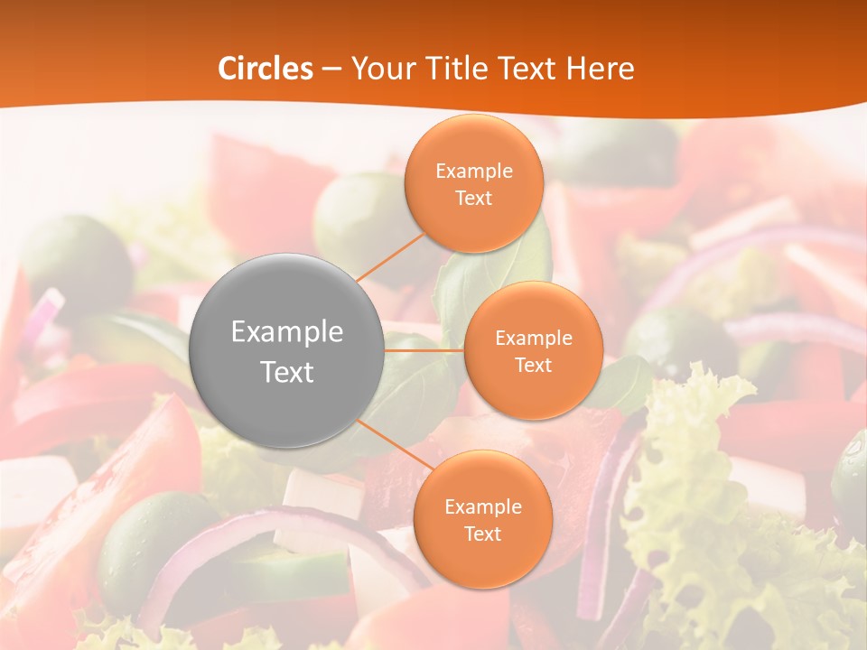 Lettuce Mediterranean Cuisine Tomatoes PowerPoint Template