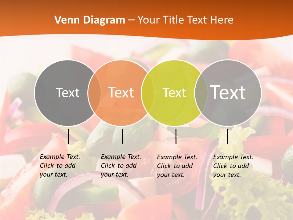 Lettuce Mediterranean Cuisine Tomatoes PowerPoint Template