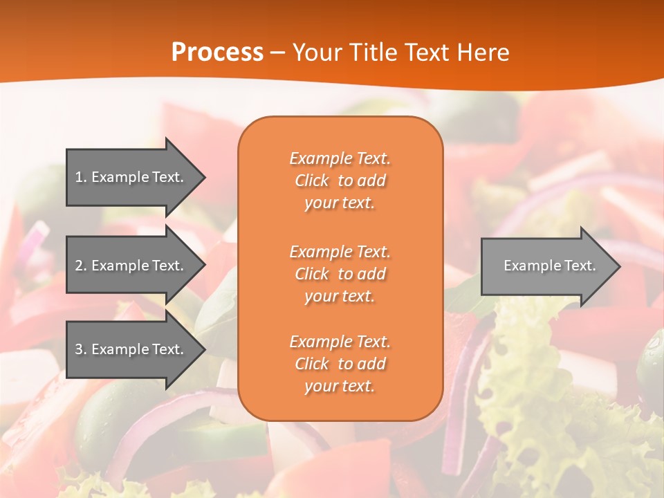 Lettuce Mediterranean Cuisine Tomatoes PowerPoint Template