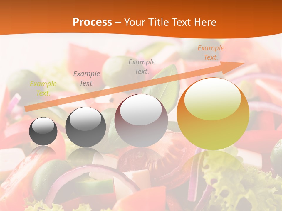 Lettuce Mediterranean Cuisine Tomatoes PowerPoint Template