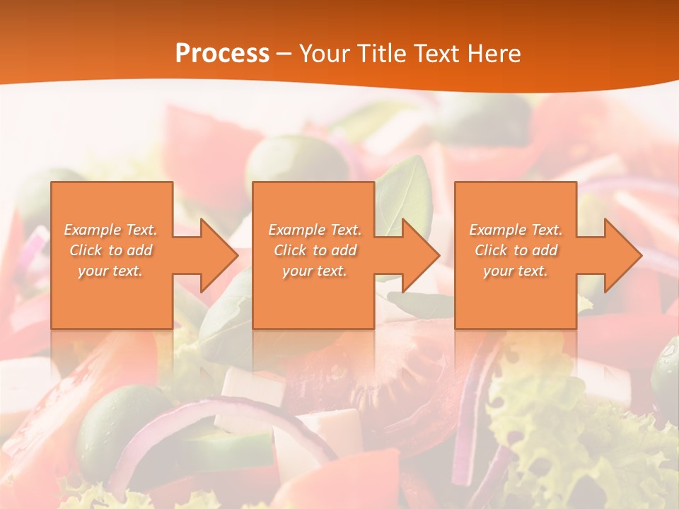 Lettuce Mediterranean Cuisine Tomatoes PowerPoint Template
