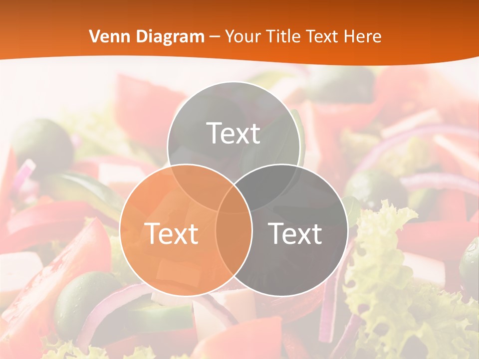 Lettuce Mediterranean Cuisine Tomatoes PowerPoint Template