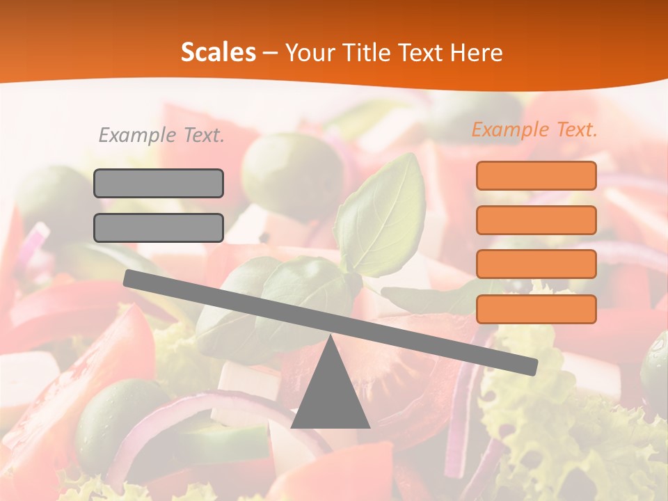 Lettuce Mediterranean Cuisine Tomatoes PowerPoint Template
