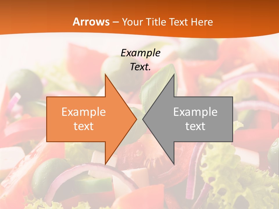 Lettuce Mediterranean Cuisine Tomatoes PowerPoint Template
