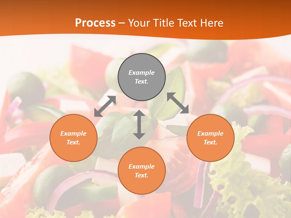 Lettuce Mediterranean Cuisine Tomatoes PowerPoint Template