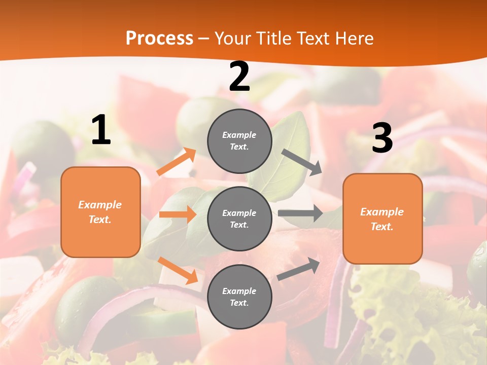 Lettuce Mediterranean Cuisine Tomatoes PowerPoint Template