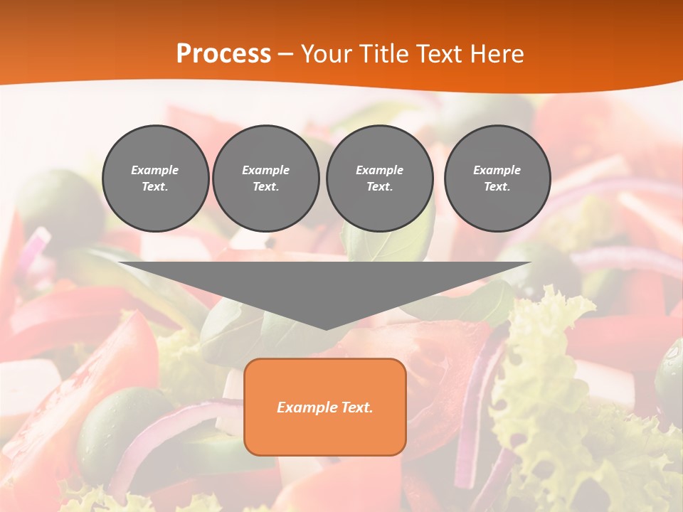 Lettuce Mediterranean Cuisine Tomatoes PowerPoint Template