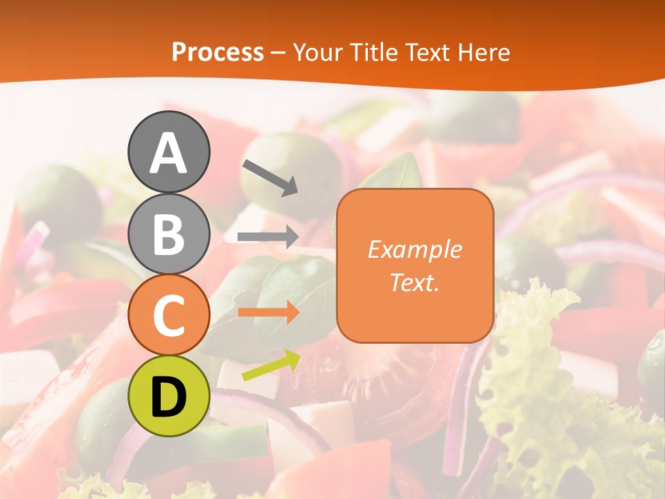 Lettuce Mediterranean Cuisine Tomatoes PowerPoint Template