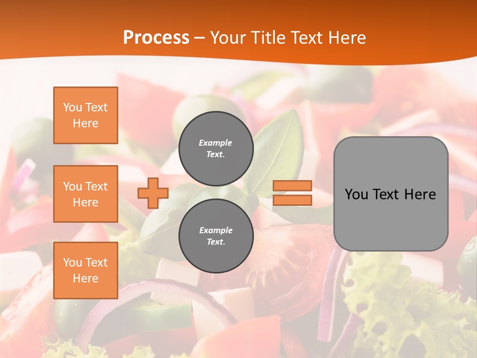 Lettuce Mediterranean Cuisine Tomatoes PowerPoint Template