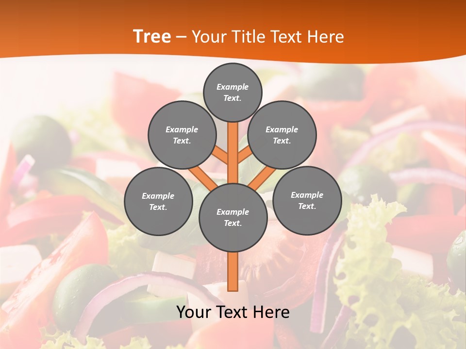 Lettuce Mediterranean Cuisine Tomatoes PowerPoint Template