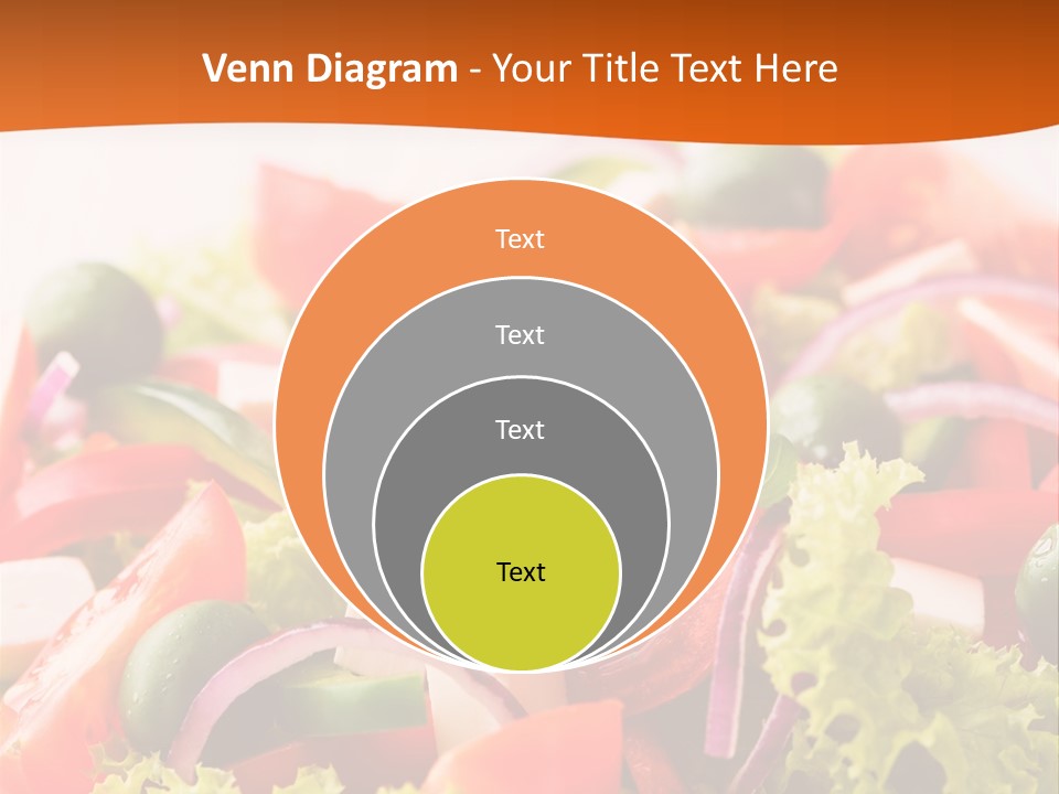 Lettuce Mediterranean Cuisine Tomatoes PowerPoint Template