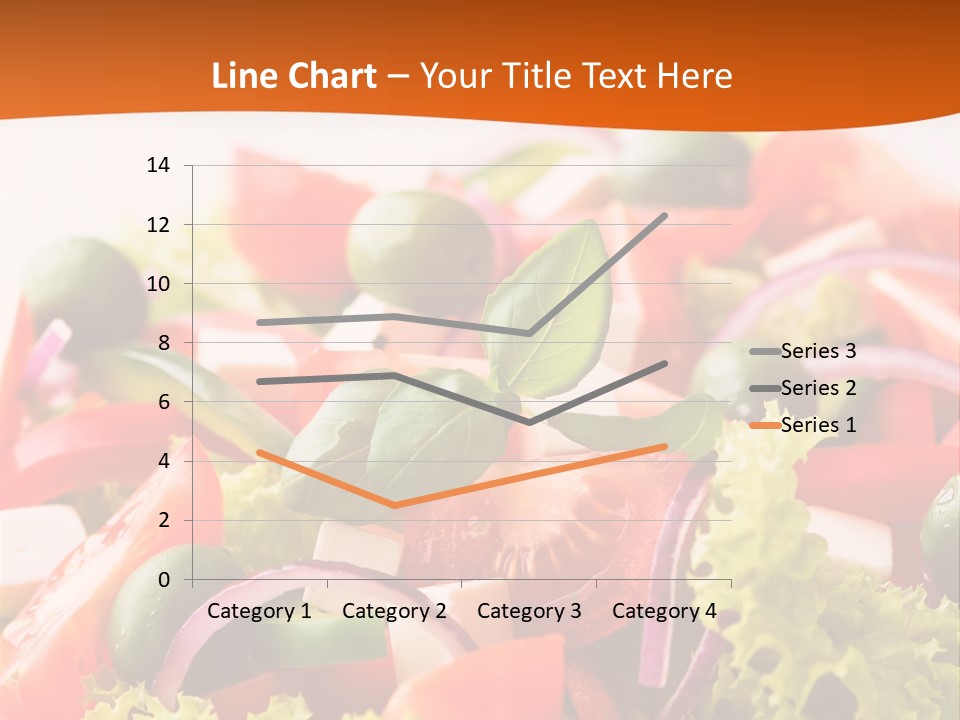 Lettuce Mediterranean Cuisine Tomatoes PowerPoint Template