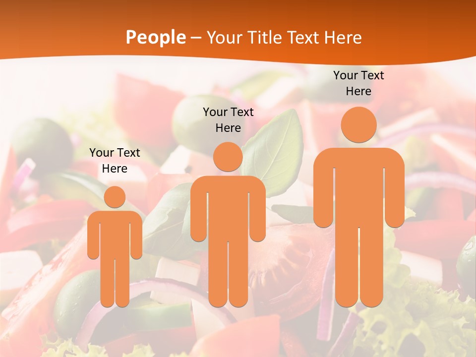 Lettuce Mediterranean Cuisine Tomatoes PowerPoint Template