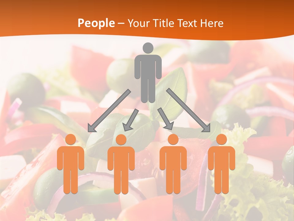 Lettuce Mediterranean Cuisine Tomatoes PowerPoint Template