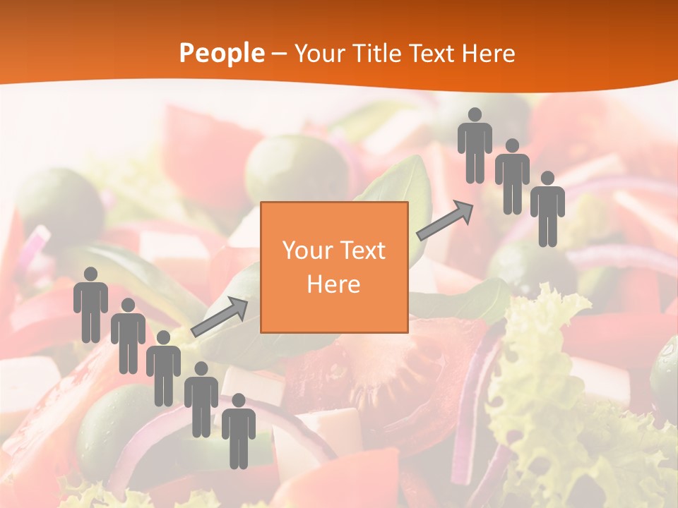 Lettuce Mediterranean Cuisine Tomatoes PowerPoint Template