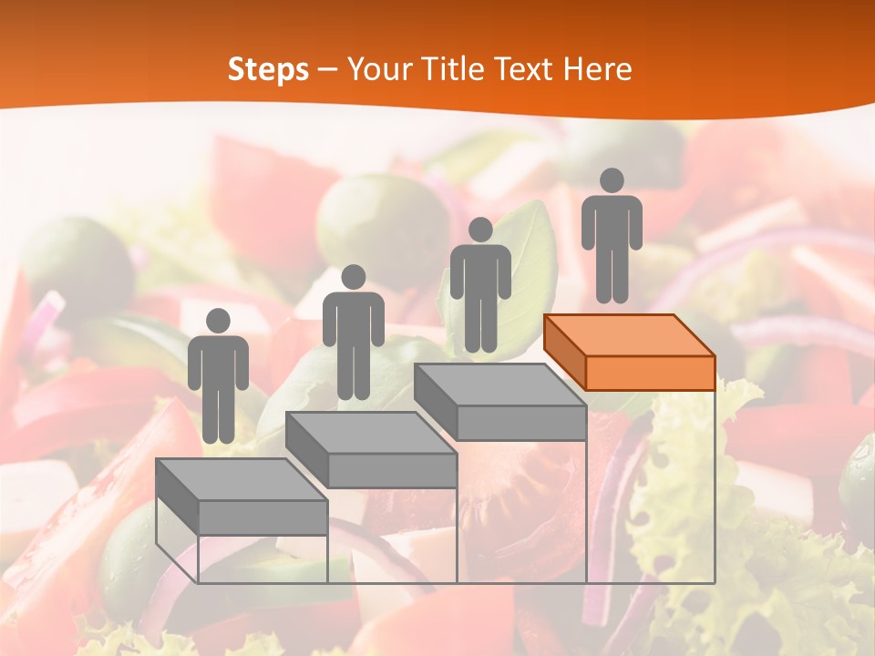 Lettuce Mediterranean Cuisine Tomatoes PowerPoint Template