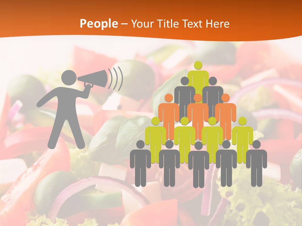 Lettuce Mediterranean Cuisine Tomatoes PowerPoint Template