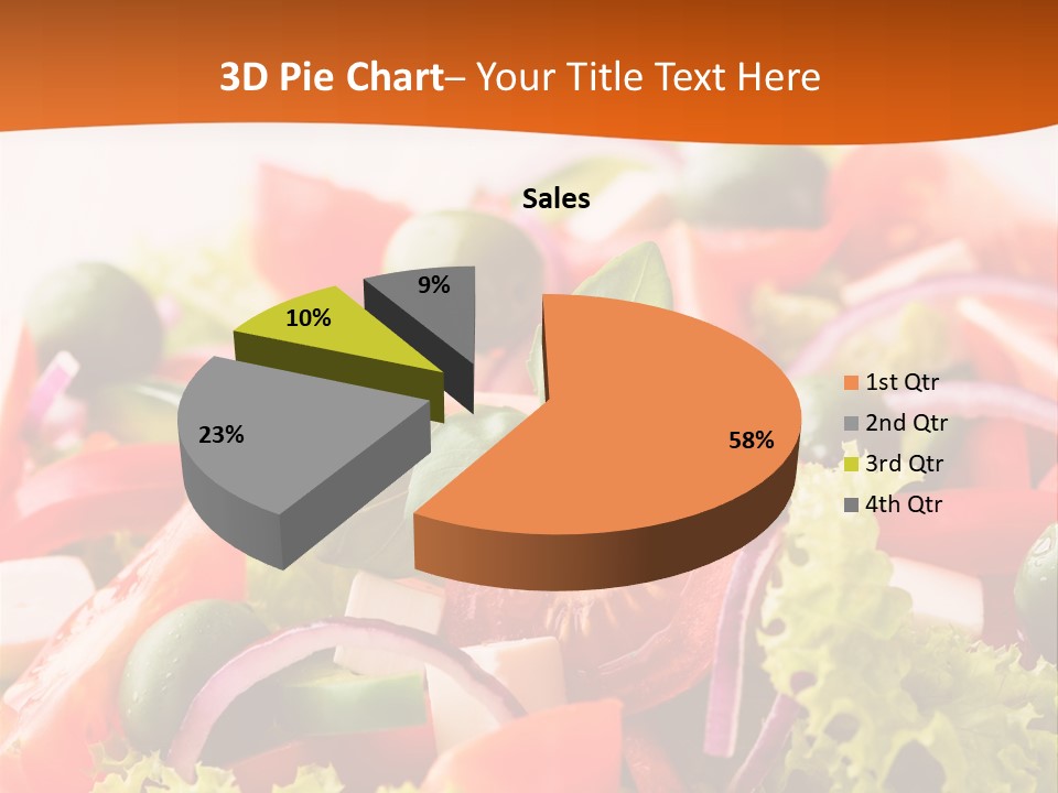Lettuce Mediterranean Cuisine Tomatoes PowerPoint Template