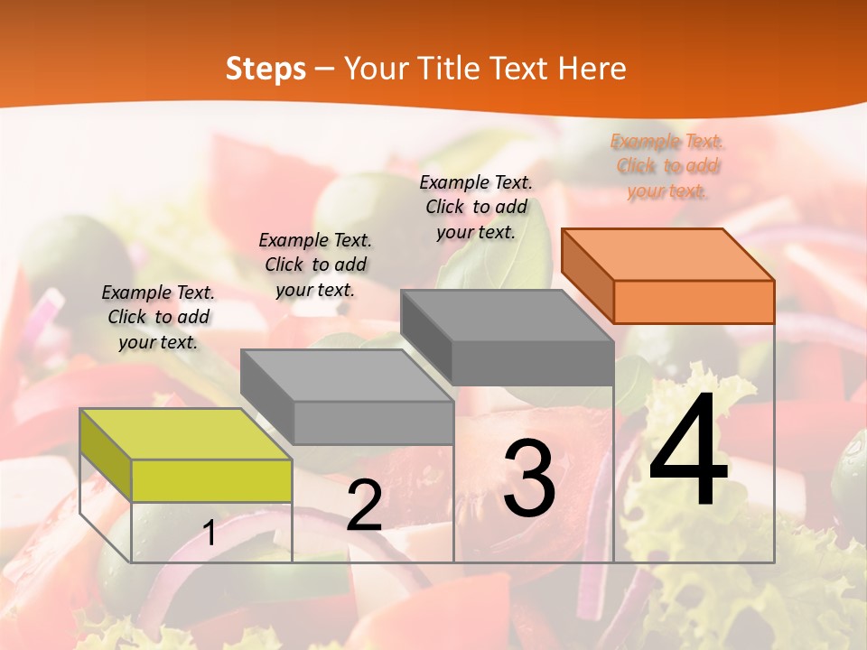 Lettuce Mediterranean Cuisine Tomatoes PowerPoint Template