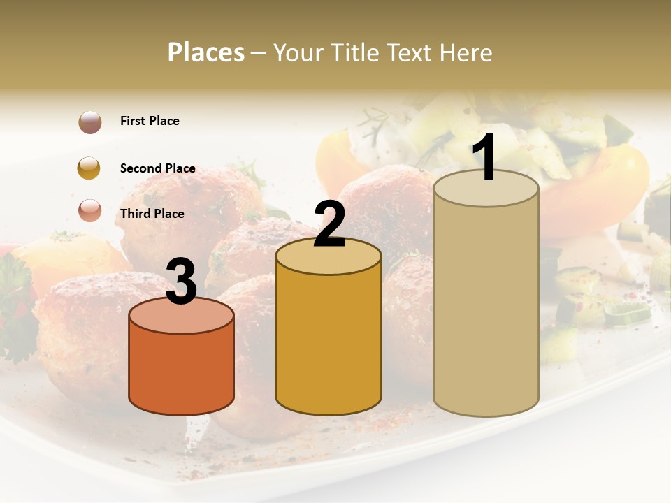 Roasted Dressing Salad PowerPoint Template