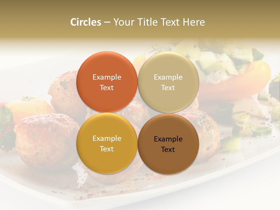 Roasted Dressing Salad PowerPoint Template
