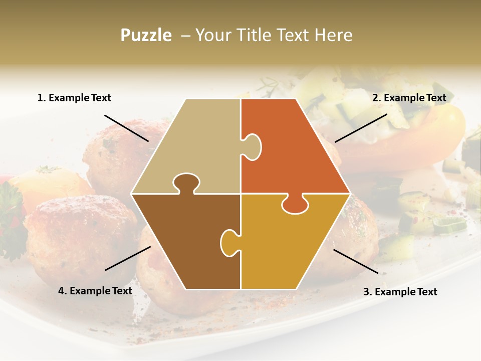 Roasted Dressing Salad PowerPoint Template
