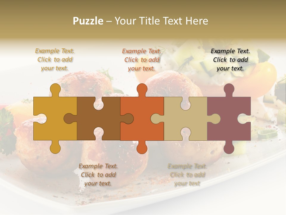 Roasted Dressing Salad PowerPoint Template