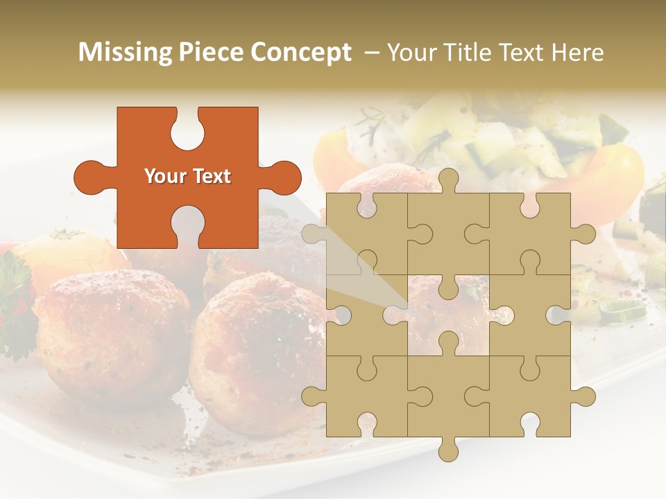 Roasted Dressing Salad PowerPoint Template