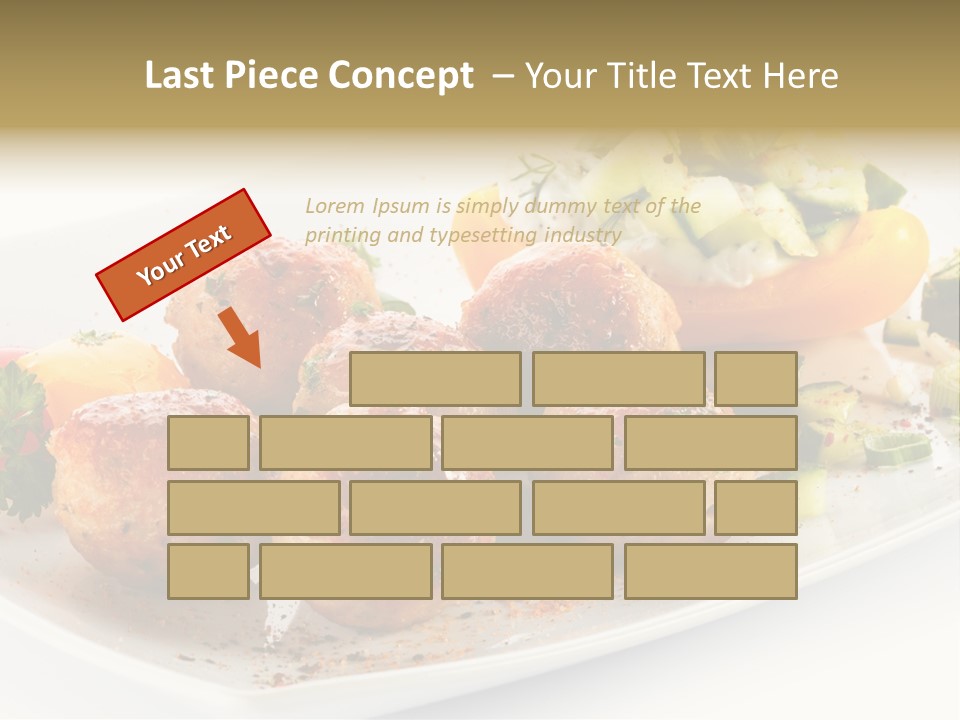 Roasted Dressing Salad PowerPoint Template