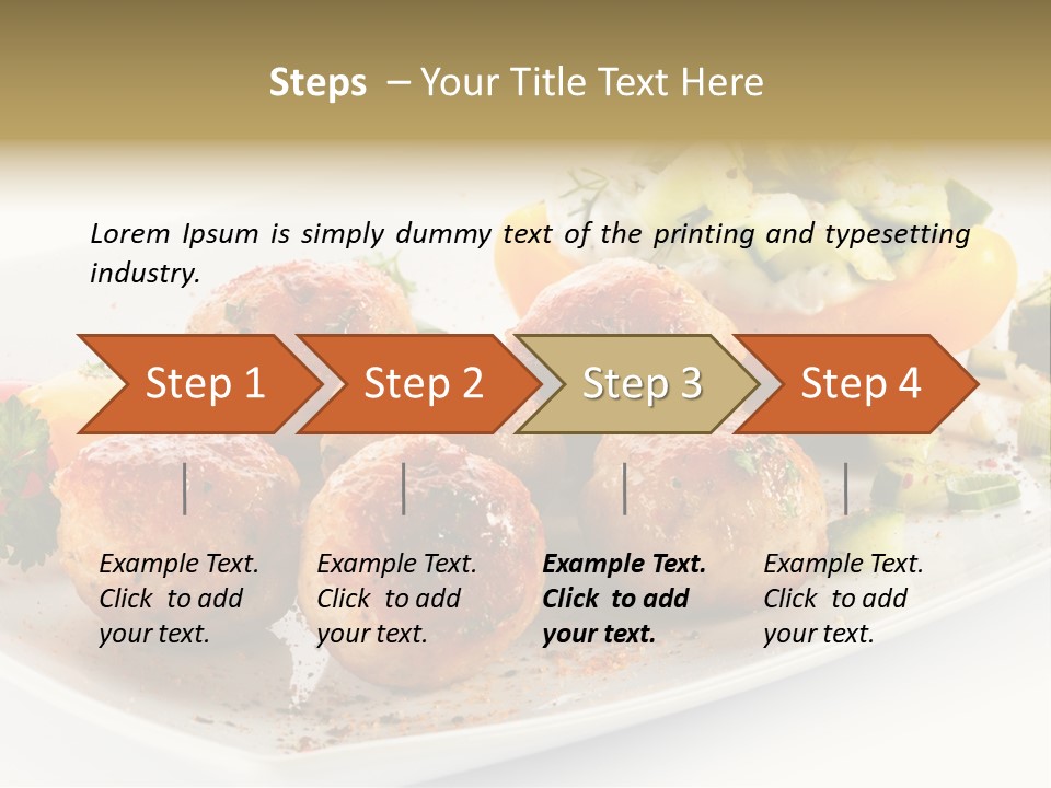 Roasted Dressing Salad PowerPoint Template