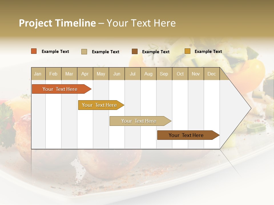 Roasted Dressing Salad PowerPoint Template