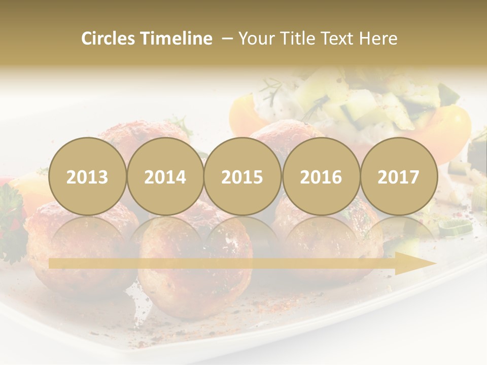 Roasted Dressing Salad PowerPoint Template