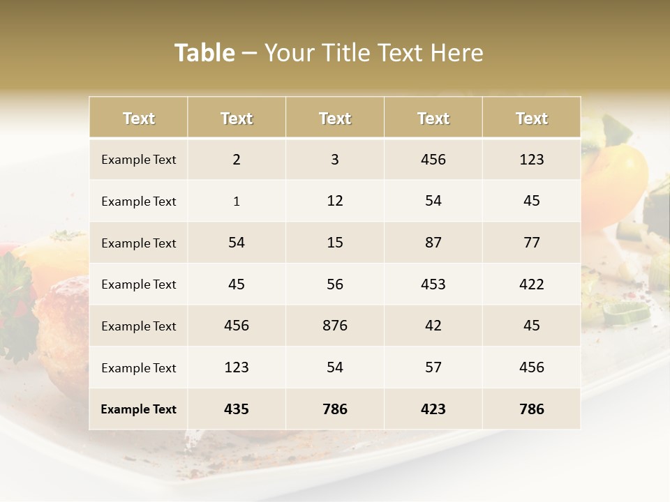 Roasted Dressing Salad PowerPoint Template
