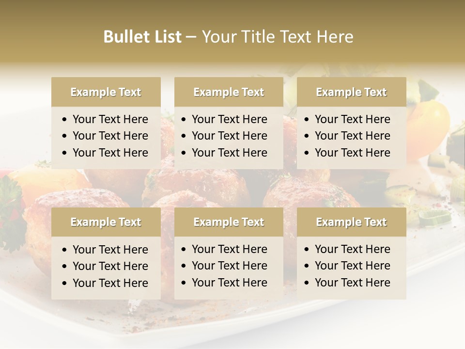 Roasted Dressing Salad PowerPoint Template