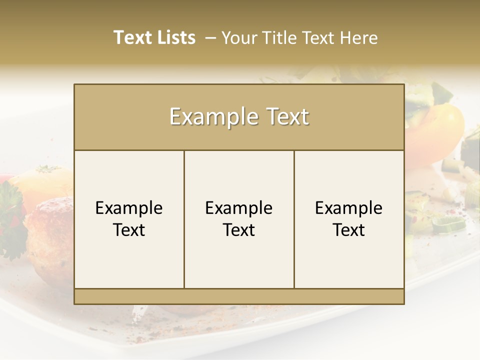 Roasted Dressing Salad PowerPoint Template