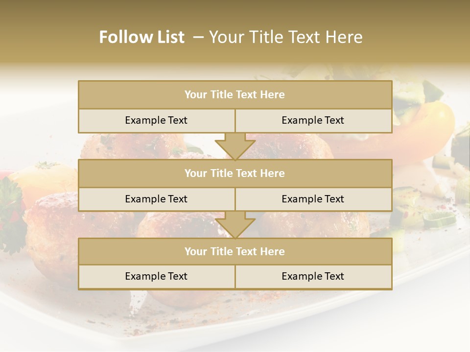 Roasted Dressing Salad PowerPoint Template