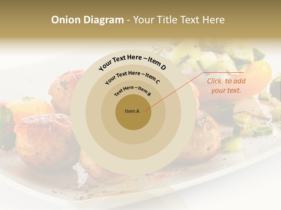 Roasted Dressing Salad PowerPoint Template