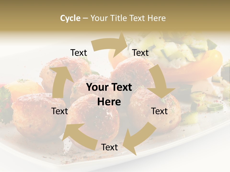 Roasted Dressing Salad PowerPoint Template