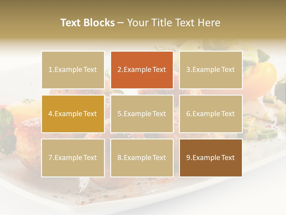 Roasted Dressing Salad PowerPoint Template