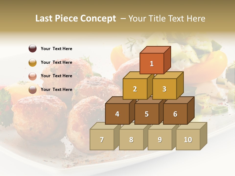 Roasted Dressing Salad PowerPoint Template