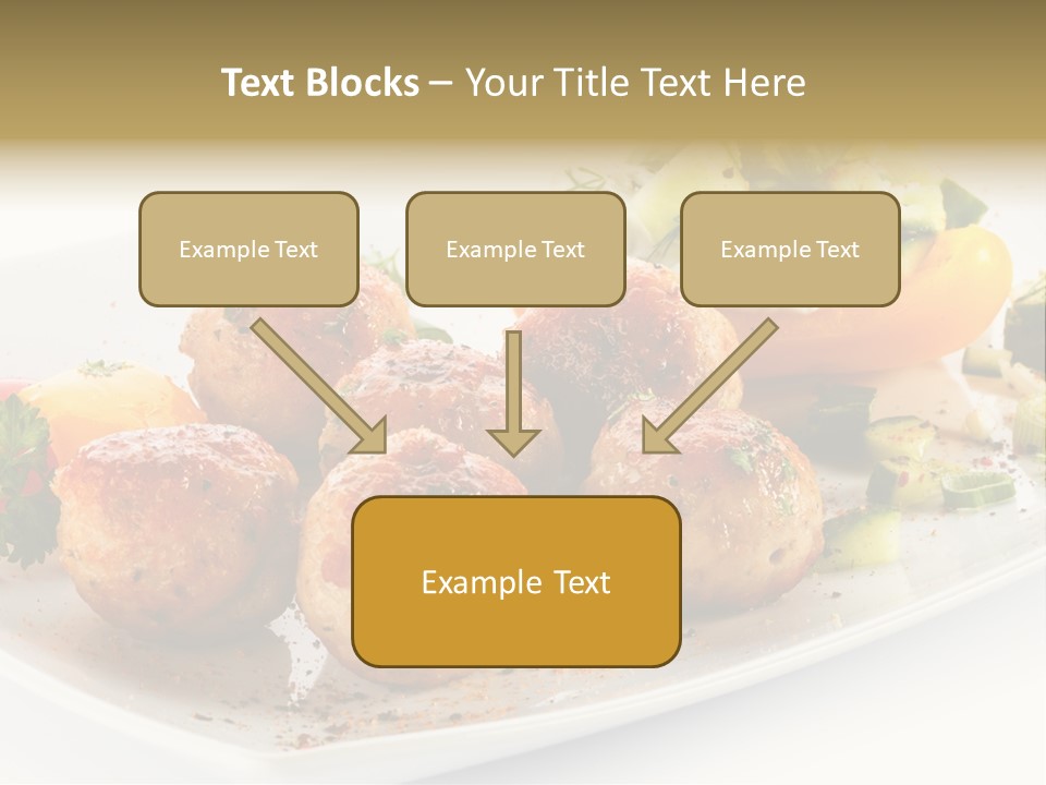 Roasted Dressing Salad PowerPoint Template
