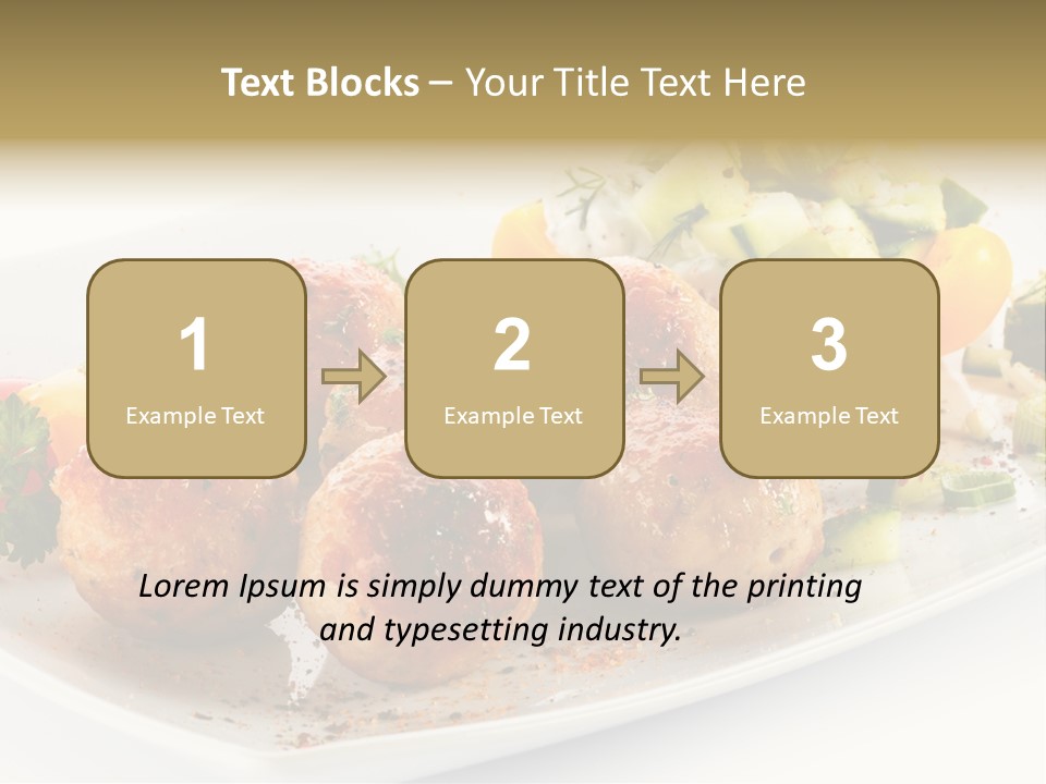 Roasted Dressing Salad PowerPoint Template