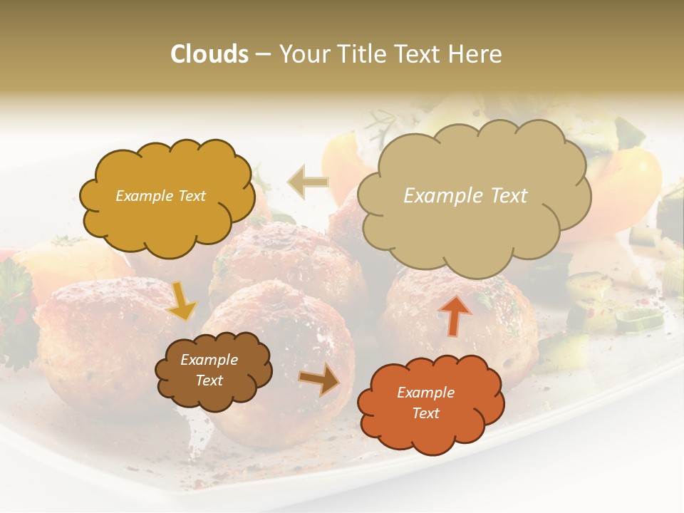 Roasted Dressing Salad PowerPoint Template