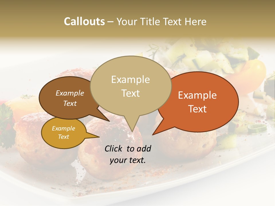 Roasted Dressing Salad PowerPoint Template