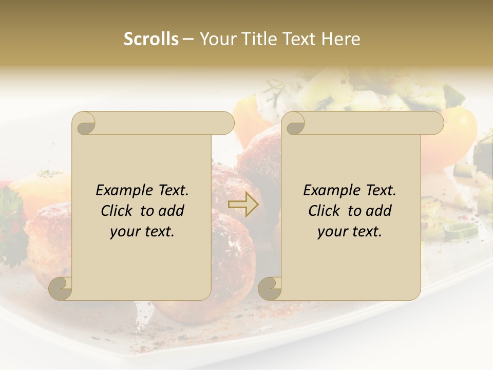 Roasted Dressing Salad PowerPoint Template